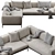 Modern Flexform PERRY UP Sofa 3D model small image 2