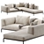 Flexform PERRY UP Sofa 2016 3D model small image 1