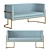 Modern Megan Sofa: Elegant Comfort 3D model small image 1