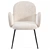 Modern Boucle Wave Chair in White 3D model small image 6