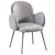 Modern Boucle Wave Chair in White 3D model small image 7