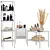 IKEA MUSKAN Scandinavian Furniture Set 3D model small image 1