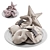 Decorative Cushion Set with Bows 3D model small image 1