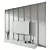 Modern TV Wall Set 008 3D model small image 5