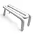 Graphic 2-Seater Bold Bench 3D model small image 5