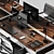 Modern Ikea Office Furniture Set 3D model small image 5