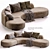 Luxury Outdoor Björn L Sofa 3D model small image 1