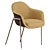 Marelli Chia Metal Chair: Modern Elegance 3D model small image 1