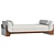 Luxury Bouclé Sheba Daybed (8192x8192 Texture) 3D model small image 1