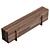 Brutalist Walnut Sideboard, Large Dimensions 3D model small image 5