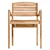 Teak Outdoor Chair, UV-Unwrapped, Real Size 3D model small image 2