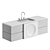 Modern Bathroom Vanity Set Giotto 3D model small image 4