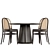 Vintage Morris Chairs Dining Set 3D model small image 2