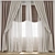 Vintage Curtain Model Set 3D model small image 1