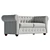 Petite Chesterfield Sofa UV-Unwrapped 3D model small image 4