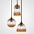 Brown Pick-n-Mix Pendant Light 3D model small image 2