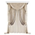 Polyester Curtain Set 308685	vertices 3D model small image 1