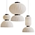 Elegant Renne Pendant Lights Shine 3D model small image 1