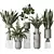 Modern Indoor Plant Set Collection 3D model small image 1