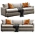 Versatile Lounge Sofa | Dimensional Elegance 3D model small image 4