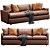 Versatile Lounge Sofa | Dimensional Elegance 3D model small image 5