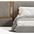 Vintage Double Bed 11 3D model small image 5