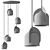 Modern Nordic Pendant Lighting Fixture 3D model small image 2