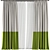 Modern Curtain Set M60 3D model small image 1