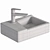 Syon SPENTA Wall Mount Basin 3D model small image 3
