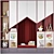 Kids Customizable Modular Wardrobe 3D model small image 1