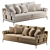 Sleek Atoll Sofa Set 3D model small image 1