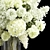 White Spring Floral Bouquet 3D model small image 5