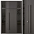 Modern Entry Door Set27 3D model small image 1