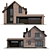 Two-Story Cottage with Garage 3D model small image 8