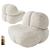  Luxe Barrel Lounge Chair Set 3D model small image 1