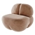  Luxe Barrel Lounge Chair Set 3D model small image 9