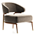 Elegant Modern ARMCHAIR Haines 3D model small image 1