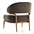 Elegant Modern ARMCHAIR Haines 3D model small image 4