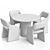 E7.6 Chair & Type D dining table 3D model small image 7