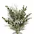 Winter Eucalyptus Rose Bouquet 3D model small image 4