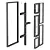 Aluminum Window Collection, Customizable Profiles 3D model small image 7