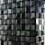 Effortless Black Square Mosaic 3D model small image 1