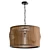 Handcrafted Wood Pendant Light 3D model small image 5