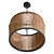 Handcrafted Wood Pendant Light 3D model small image 2