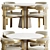 Elegant Donato Dining Set 3D model small image 5