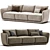 Modern Sofa Dario 3D Model 3D model small image 1