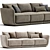 Modern Sofa Dario 3D Model 3D model small image 4