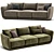 Modern Sofa Dario 3D Model 3D model small image 5