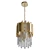 Crystal Tiered Pendant Light: 89cm 3D model small image 5