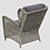 Rosita Grey Armchair for Interiors 3D model small image 2